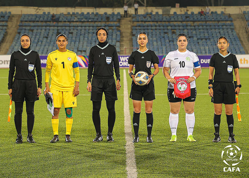 Türkmen futbolçy gyzlar CAFA-2022 çemionatynda Täjigistanyň topary bilen deň oýnady